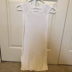 Athleta XXS White Ribbed Tank